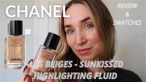 chanel soleil tan illuminating fluid in sunkissed|LES BEIGES Sheer Healthy Glow Highlighting Fluid .